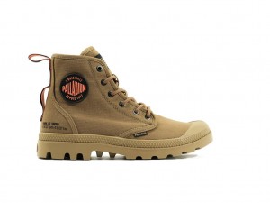 Kids' Palladium Pampa Hi Supply Rs Boots Olive | FKGX-38096