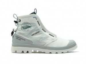 Kids' Palladium Pampa Travel Lite Rs Boots White | DWPX-46297