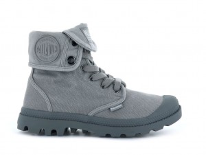 Men Palladium Baggy Boots Titanium | WQOD-81635