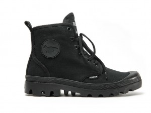 Men Palladium Pallabrousse X Kitsune Boots Black / Black | KGML-39107