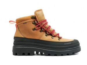 Men Palladium Pallatrooper Hiker Wp+ Boots Apple Cinammon | OSYF-08475