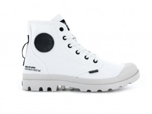 Men Palladium Pampa Hi Htg Supply Boots White | VTZW-64891