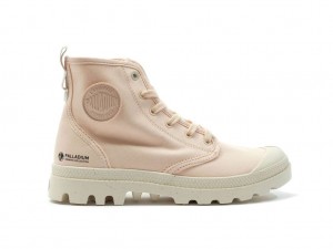 Men Palladium Pampa Hi Zip Organic Boots Peaskin | OTBJ-98235