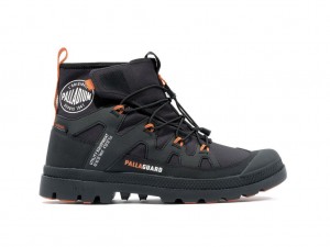 Men Palladium Pampa Lite+ Xplor Wp+ Boots Black | UICO-68510
