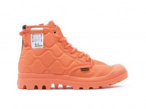 Men Palladium Pampa Re-quilted Boots Firecraker | NEGH-50923
