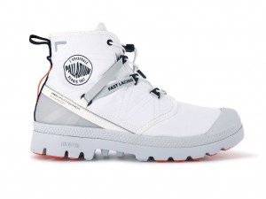 Men Palladium Pampa Travel Lite+ Waterproof Boots White | TWDR-79061