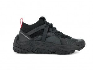 Women Palladium Off-grid Lo Adventure Sneakers Black / Black | EWZC-62371