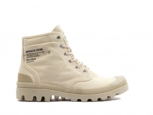 Women Palladium Pallabrousse Workwear Boots Sahara | GCXI-57638