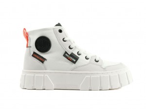 Women Palladium Pallatower Hi Boots White | RBKZ-04987