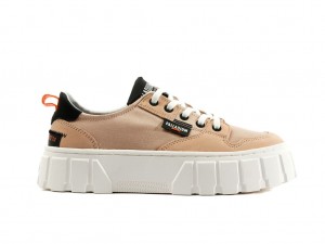 Women Palladium Pallatower Lo Sneakers Beige | NWUH-17208