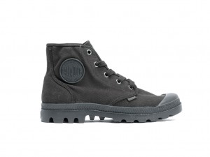 Women Palladium Pampa Hi Boots Black / Black | TQOW-82143