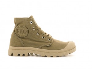 Women Palladium Pampa Hi Boots Olive | SAZW-80197