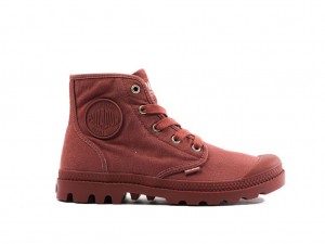 Women Palladium Pampa Hi Boots Red | CMUV-15374