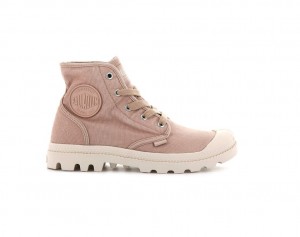 Women Palladium Pampa Hi Boots Rose Dark Red | ZOGF-97258