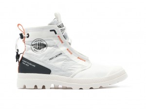 Women Palladium Pampa Travel Lite Rs Boots White / Black | MPQY-26817