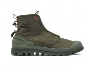 Women Palladium Pampa Travel Lite Rs Boots Olive | GUIP-89706
