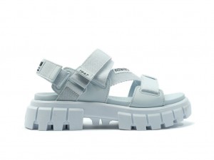 Women Palladium Revolt Sandal Mono Sandals Blue | EHRO-35084
