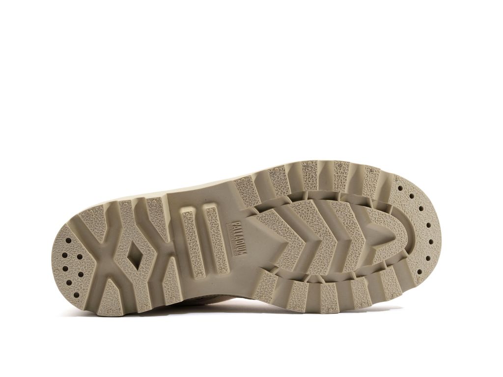 Kids' Palladium Pallabrousse Workwear Boots Sahara | XWNU-13509