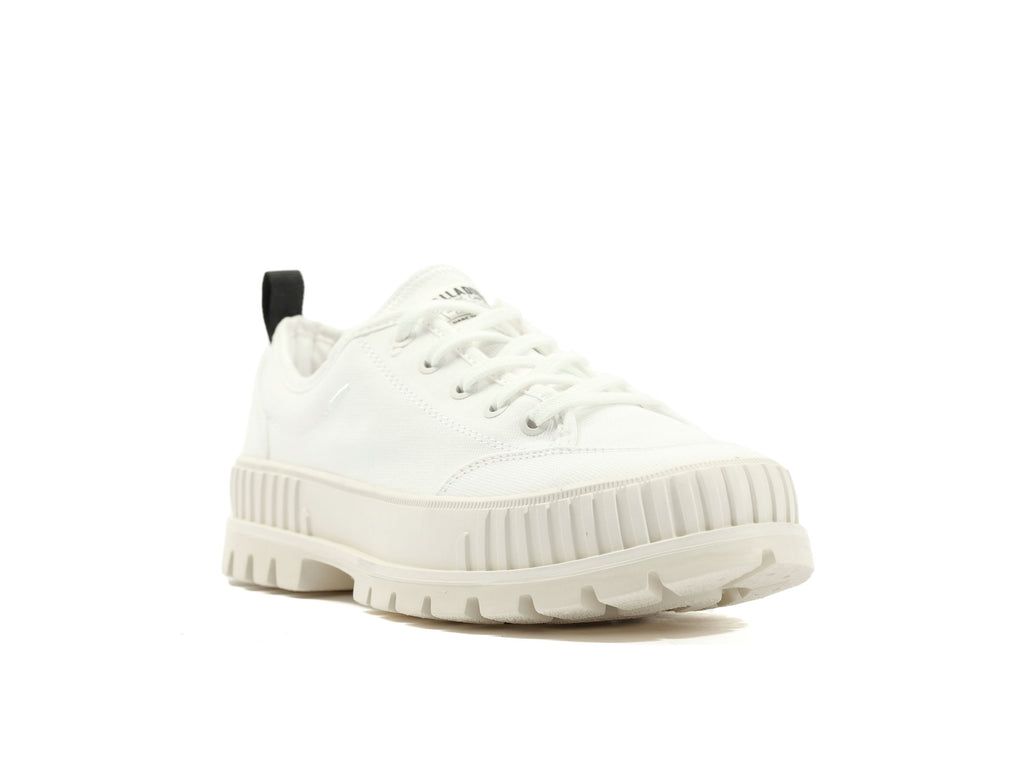 Kids' Palladium Pallashock Lo Organic 2 Sneakers White | EKZG-58196