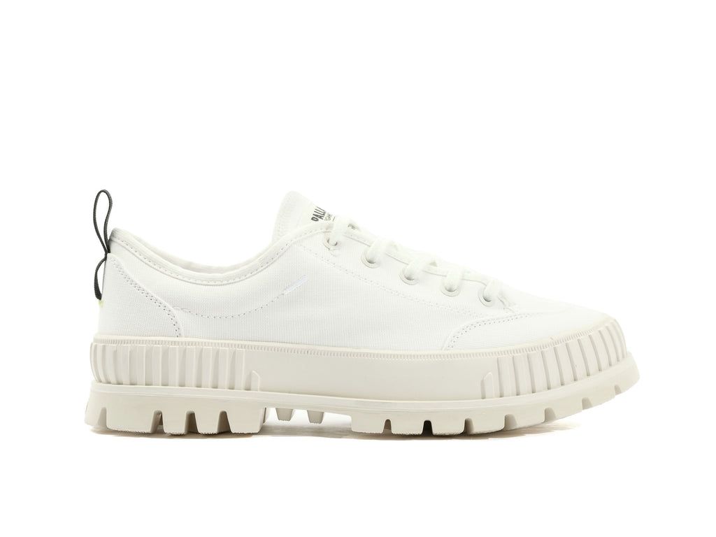 Kids\' Palladium Pallashock Lo Organic 2 Sneakers White | EKZG-58196