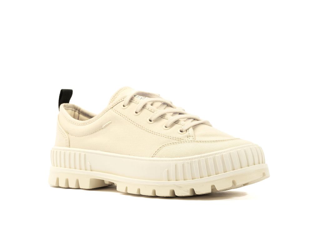 Kids' Palladium Pallashock Lo Organic 2 Sneakers Sahara | ZLMO-12837