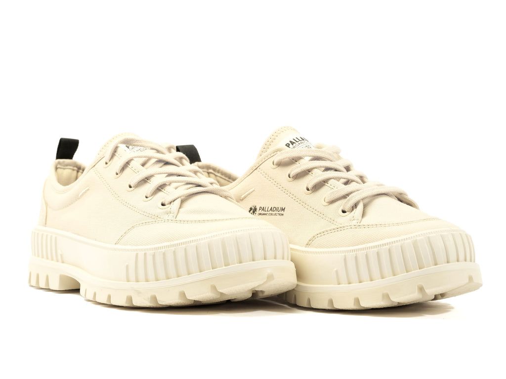 Kids' Palladium Pallashock Lo Organic 2 Sneakers Sahara | ZLMO-12837