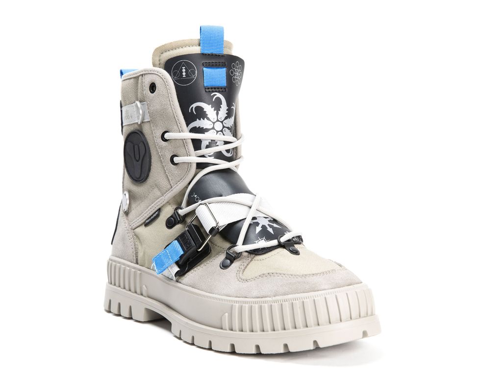Kids' Palladium Pallashock X Destiny Boots Dune | WBCY-49736