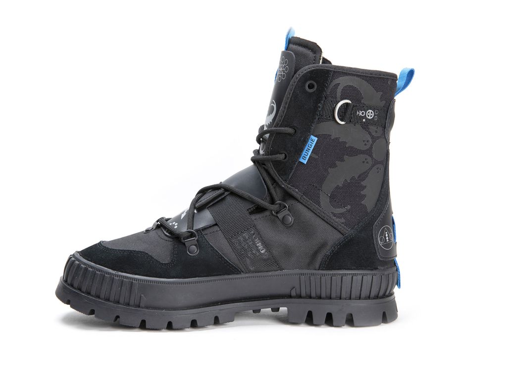 Kids' Palladium Pallashock X Destiny Boots Black | UJSN-89214