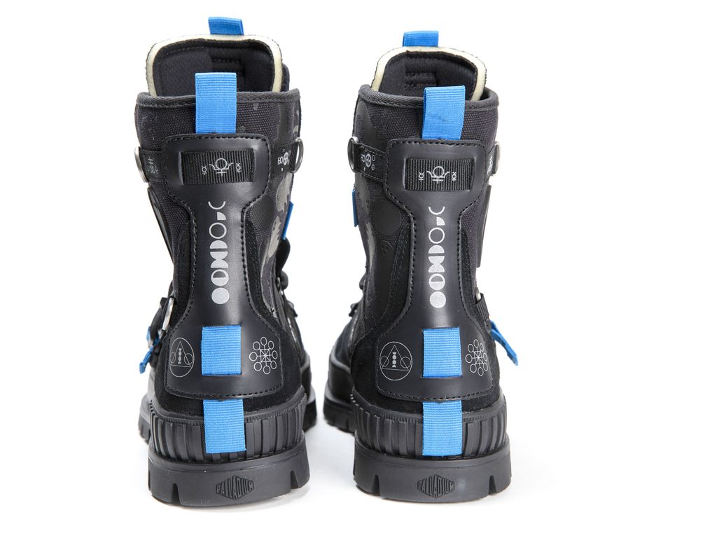 Kids' Palladium Pallashock X Destiny Boots Black | UJSN-89214