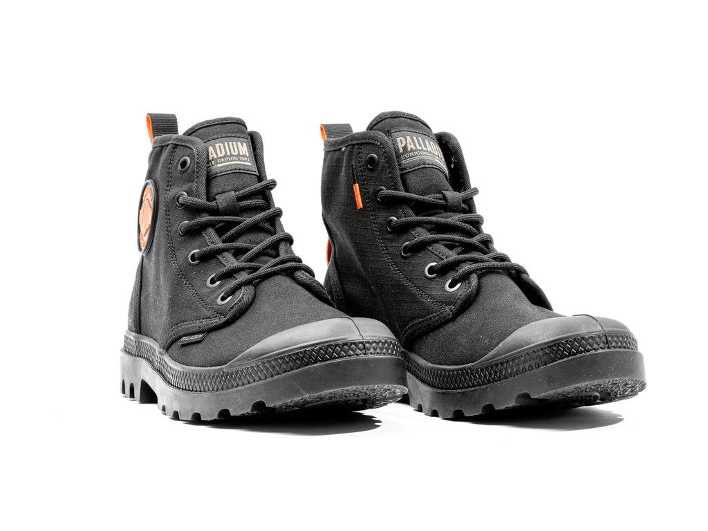 Kids' Palladium Pampa Hi Supply Rs Boots Black | PHEC-85463