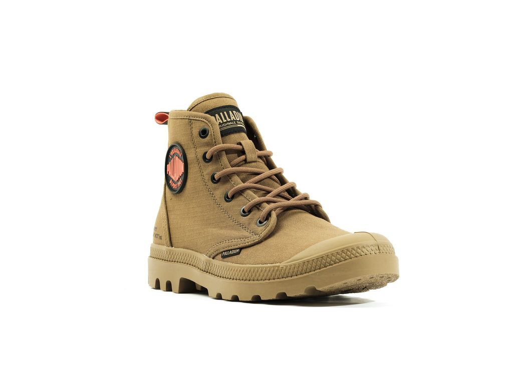 Kids' Palladium Pampa Hi Supply Rs Boots Olive | FKGX-38096
