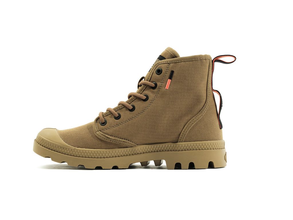 Kids' Palladium Pampa Hi Supply Rs Boots Olive | FKGX-38096
