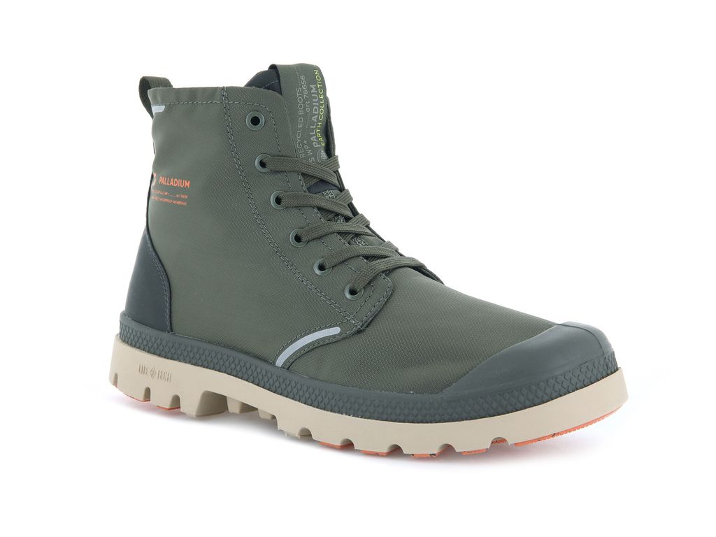 Kids' Palladium Pampa Lite+ Recycle Wp+ Boots Olive / Olive | DUGI-81360