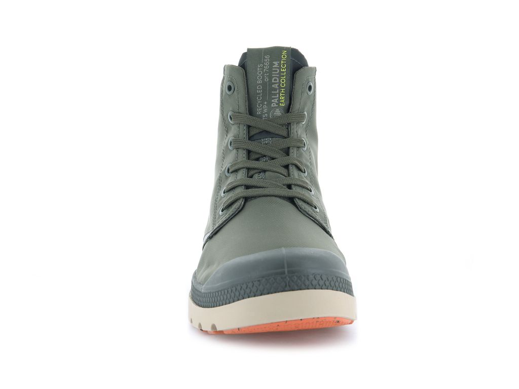 Kids' Palladium Pampa Lite+ Recycle Wp+ Boots Olive / Olive | DUGI-81360