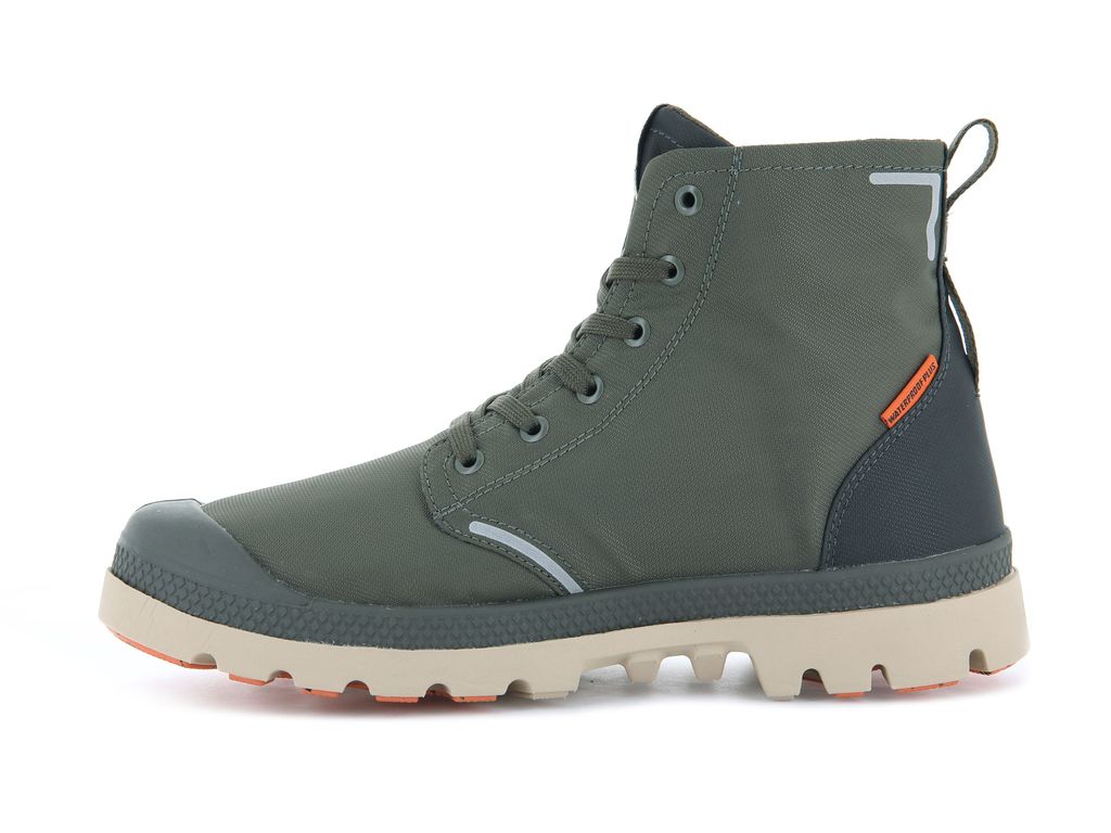 Kids' Palladium Pampa Lite+ Recycle Wp+ Boots Olive / Olive | DUGI-81360