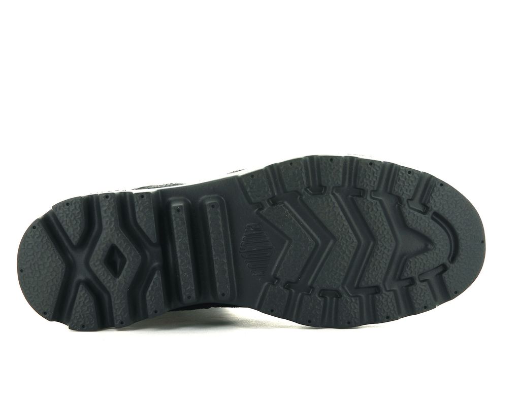 Kids' Palladium Pampa Travel Lite Boots Black / Black | DBFU-42783