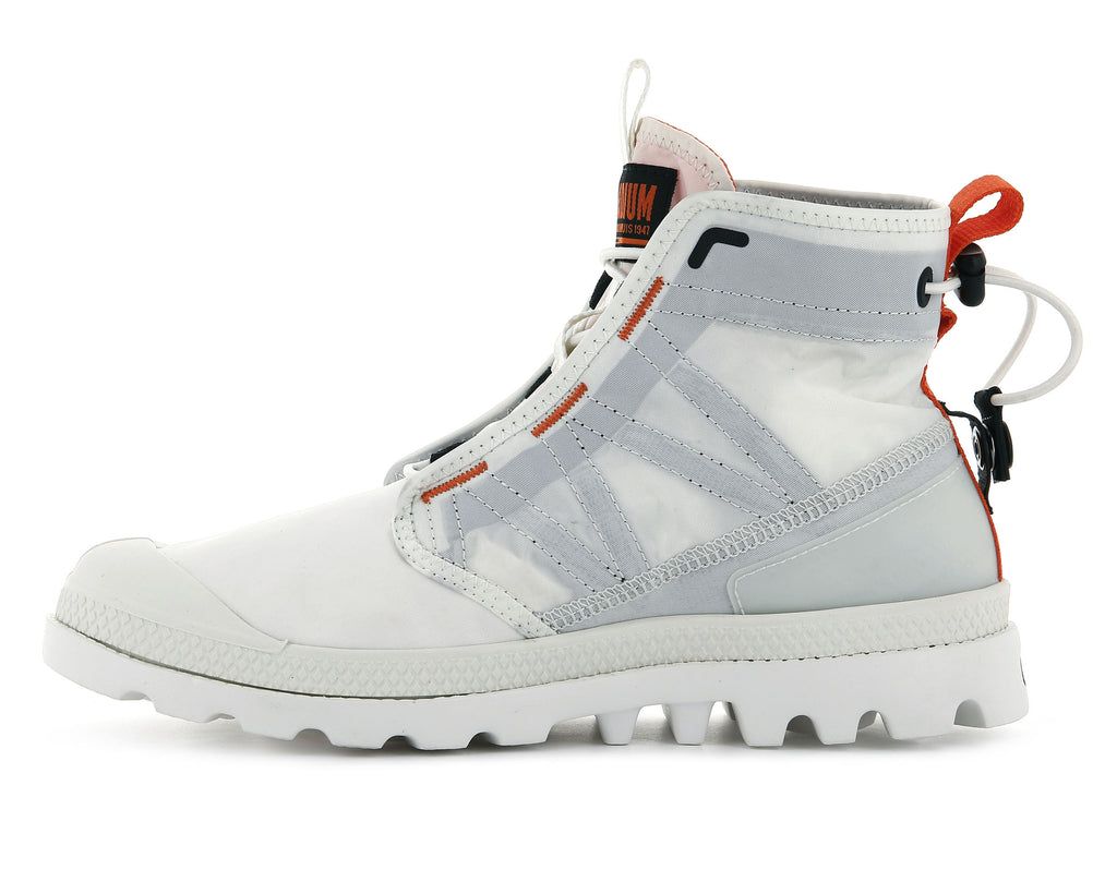 Kids' Palladium Pampa Travel Lite Boots White | BAMU-79532