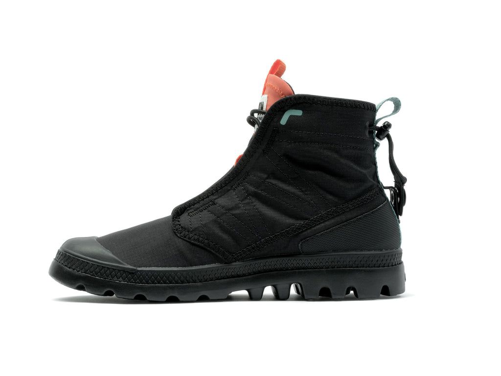Kids' Palladium Pampa Travel Lite Rs Boots Black | SLJA-36509