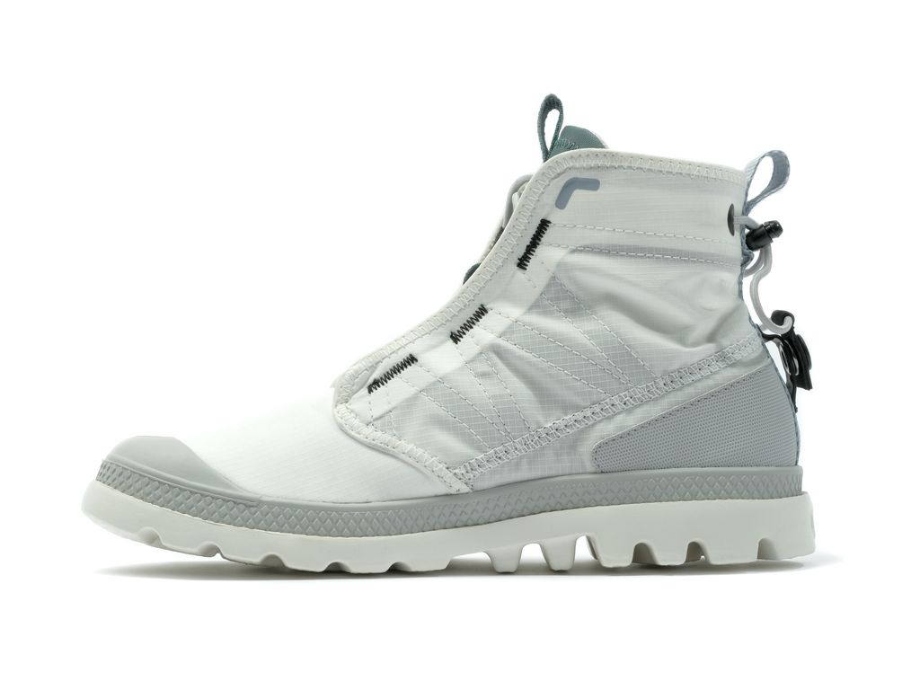 Kids' Palladium Pampa Travel Lite Rs Boots White | DWPX-46297