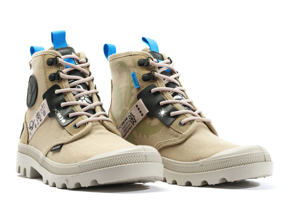 Kids' Palladium Pampa X Destiny Boots Dune | XJPG-27915