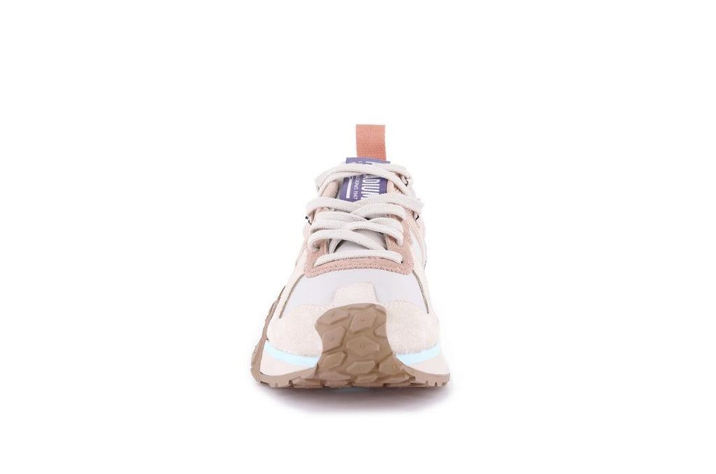 Kids' Palladium Troop Runner Sneakers White Cream | ZLNO-81069