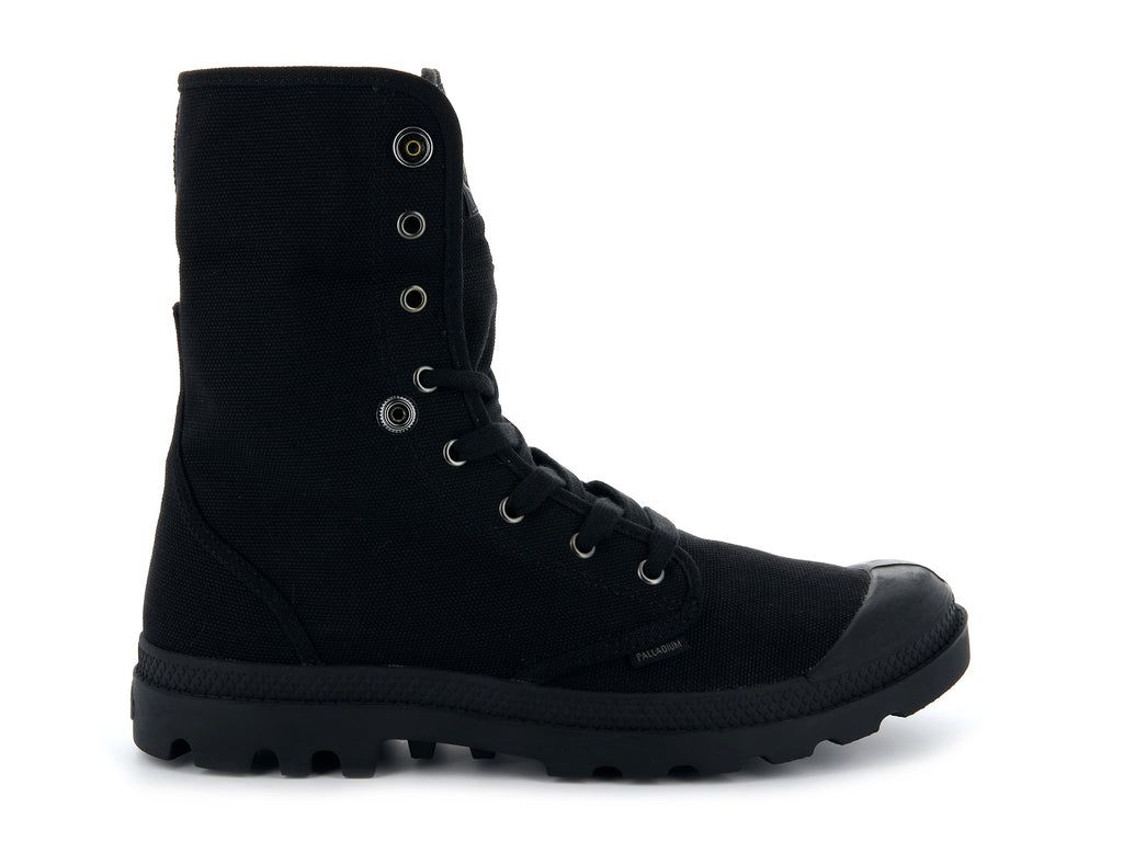 Men Palladium Baggy Boots Black / Black | MLCJ-96352