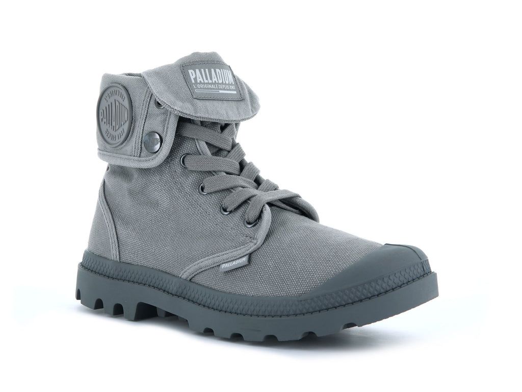 Men Palladium Baggy Boots Titanium | WQOD-81635