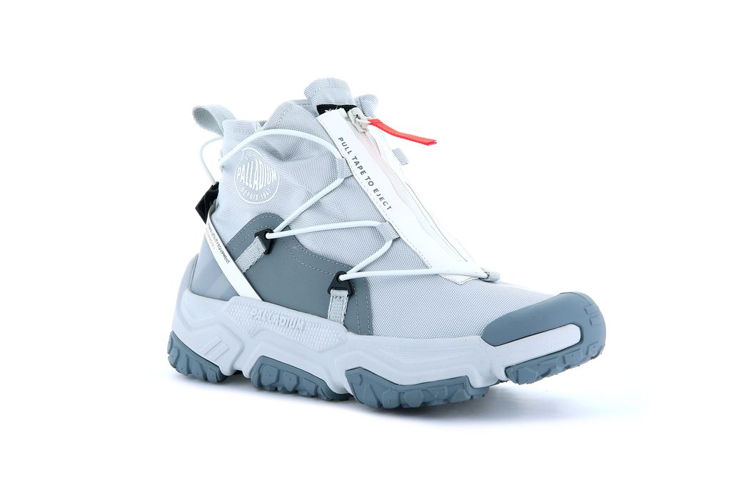 Men Palladium Off-grid Hi Zip Waterproof + Sneakers Grey | FDTL-07692