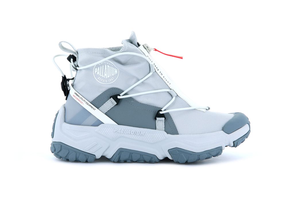 Men Palladium Off-grid Hi Zip Waterproof + Sneakers Grey | FDTL-07692