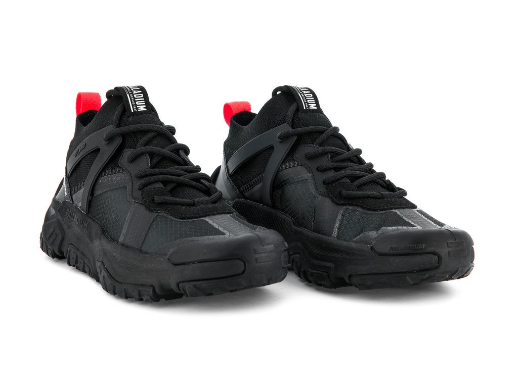 Men Palladium Off-grid Lo Adventure Sneakers Black / Black | GOET-37859