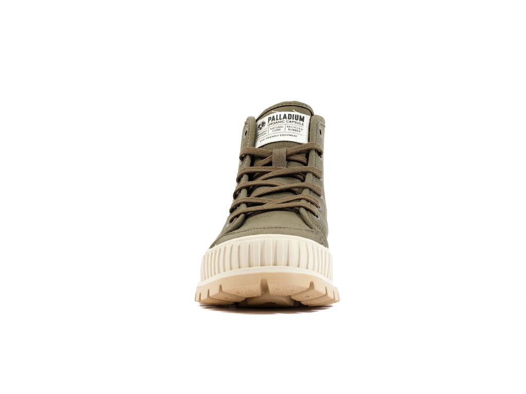 Men Palladium Pallashock Organic 2 Boots Olive | GUOD-98263