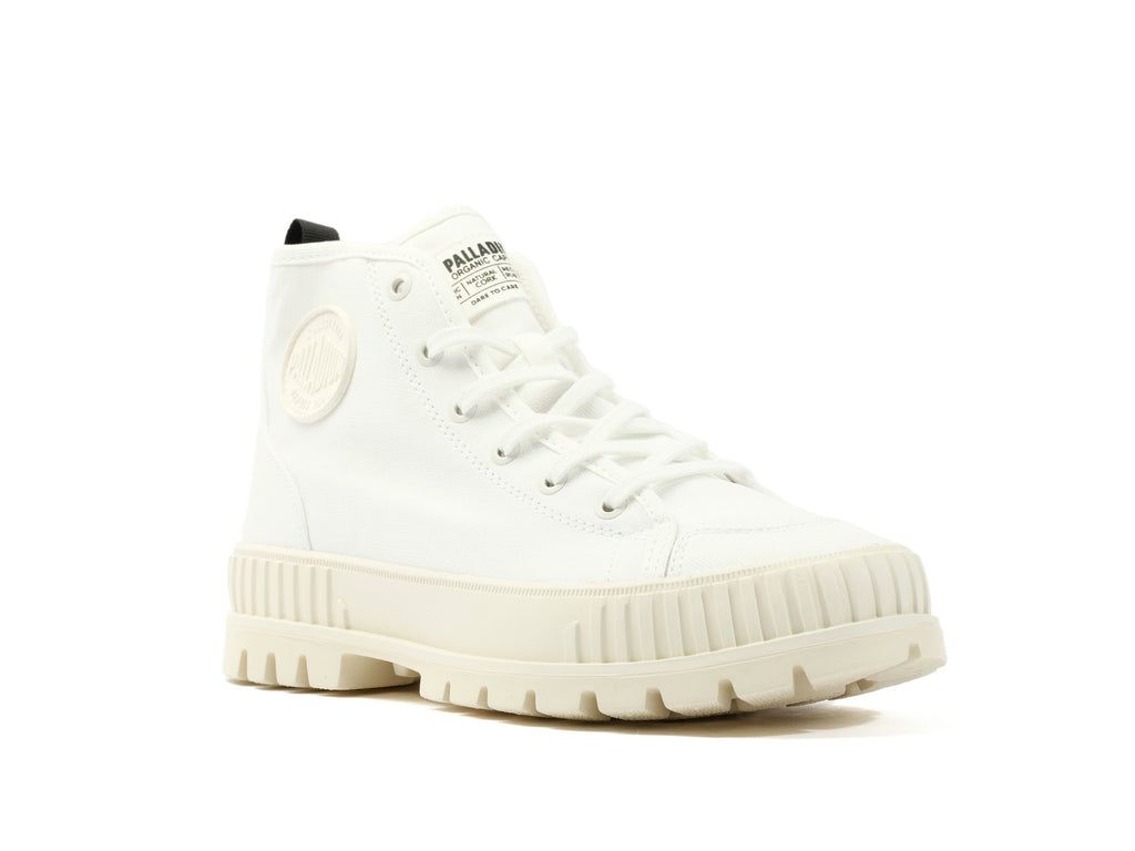Men Palladium Pallashock Organic 2 Sneakers White | HZMC-48931