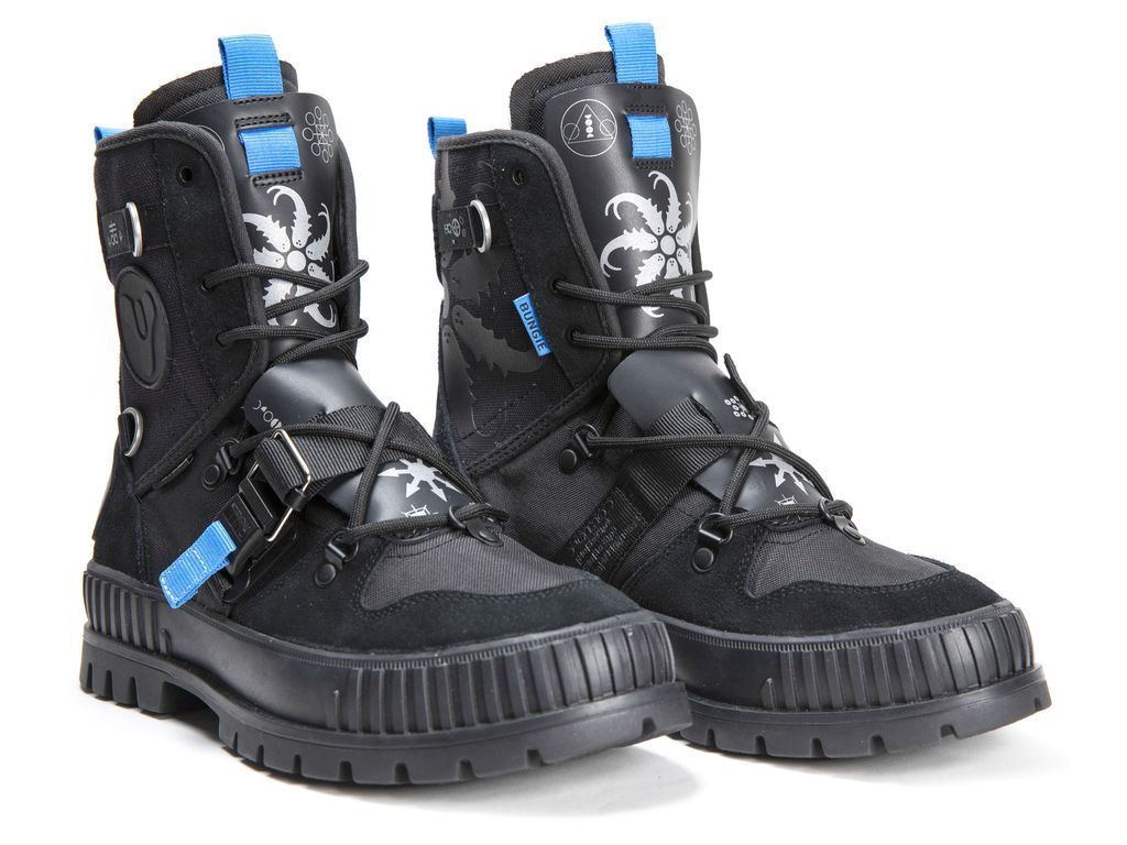 Men Palladium Pallashock X Destiny Boots Black | OLNJ-63790