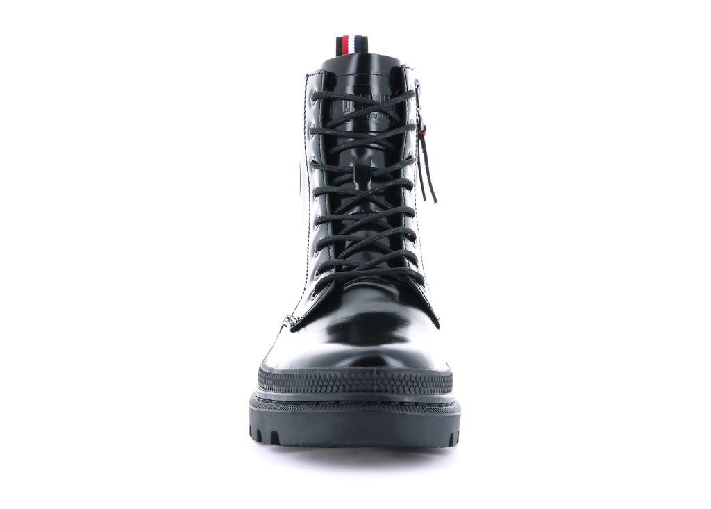 Men Palladium Pallatrooper Off-1 Boots Black / Black | MAEC-96748